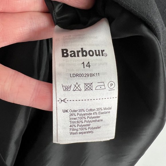 Barbour Sleeveless Mini Midi Dress Quilted Faux Leather Motorcycle Preppy Punk - Picture 4 of 8